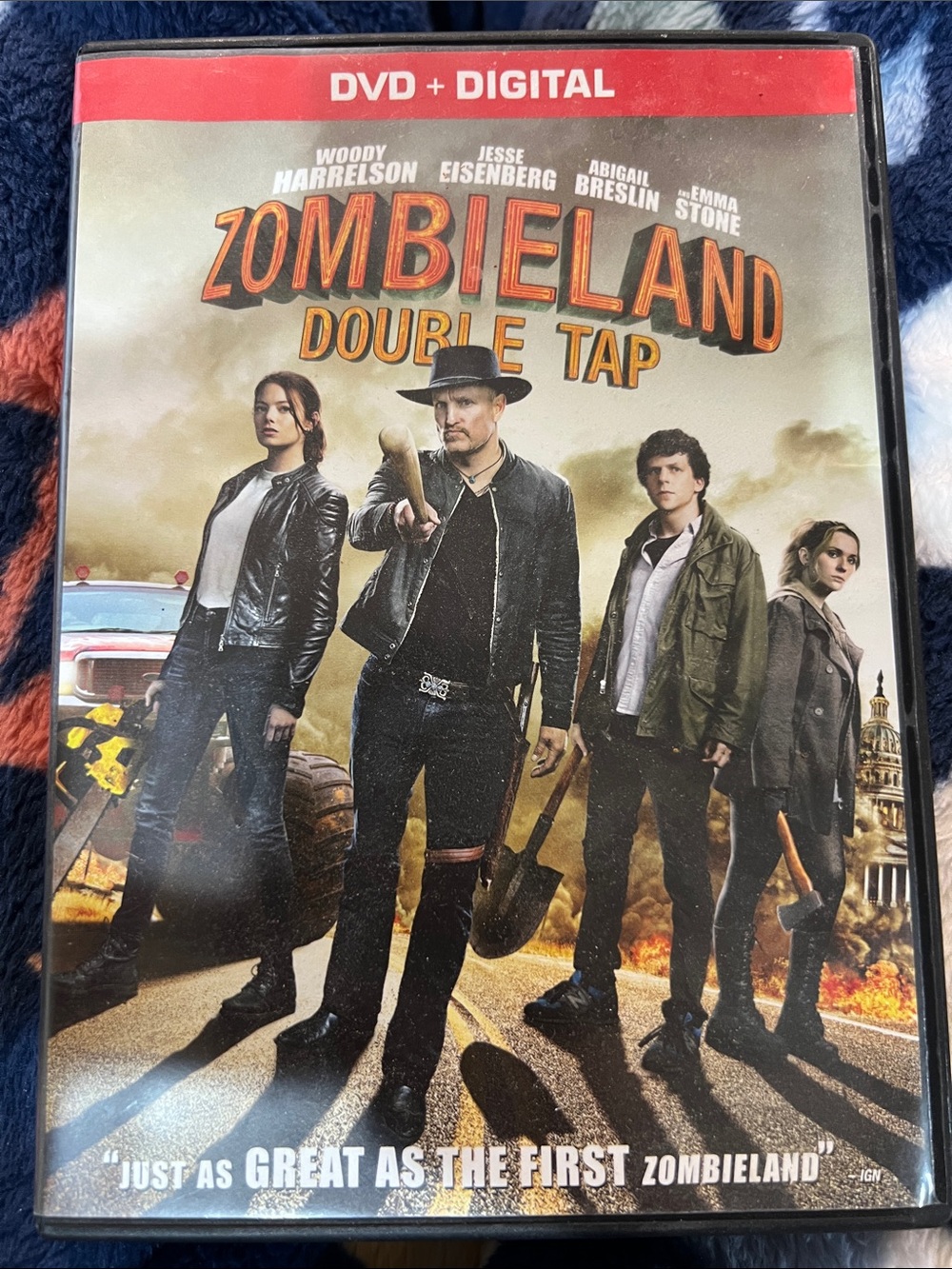 Zombieland: Double Tap (DVD, Woody Harrelson, Emma Stone, 2019)